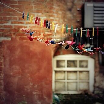 unaescena's tweet photo. Ideas para decorar tu terraza en verano. #pajaritos #origami http://t.co/y8ns8DaViC