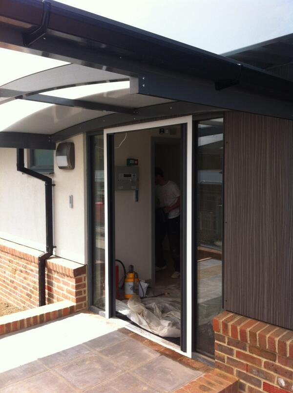 Ultra_Stop's tweet photo. visual awareness strips fitted around door http://t.co/TNwhpTxz1M