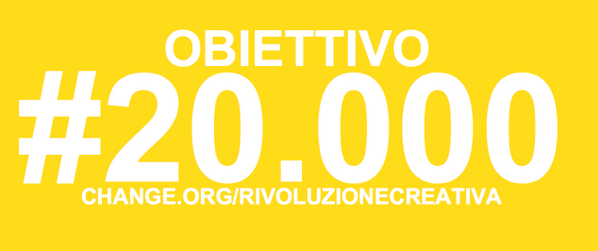 alfredoaccatino's tweet photo. Obiettivo 20.000 #rivoluzionecreativa. firma la petizione su  http://t.co/gHdQFlkYDL http://t.co/TSpMZft0zH