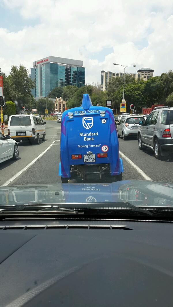 pieterg100's tweet image. #movingforward with @standardbank and @SheshaTuks #transportsolution more than just advertising