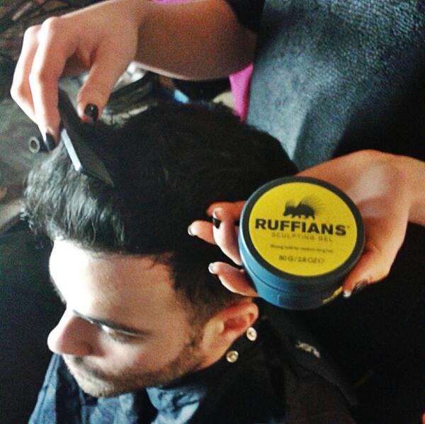 No problem!  '@ERosaHart: Thanks to @ruffians for their product for #dtf shoot #grooming #barber #fashion #shoot '