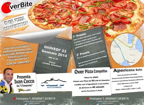OverBite3's tweet image. Here it is our second #food competition n #Cagliari #Sardinia #Italy! #PeoplesChoice #imagine #manvsfood #overbite