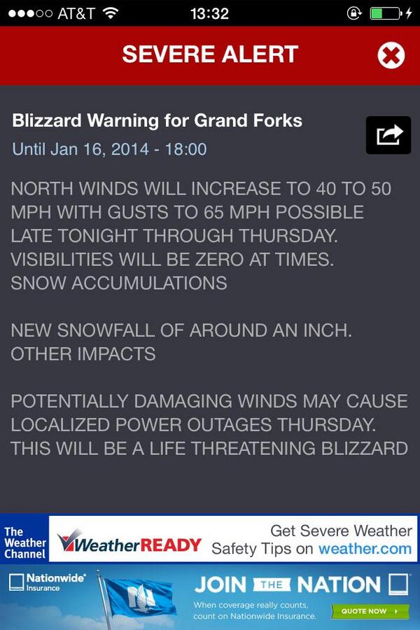 TERRAyeahyeah's tweet image. Life threatening blizzard. YOLO. #UNDproblems