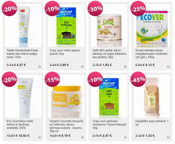 Janvāra atlaides dažādiem produktiem līdz 45%! Meklē šeit: ekoveikals.lv/lv/atlaides-ak…