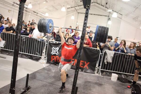 2014GLI's tweet photo. @nickurankar cleared 375 lbs and was this close to a 385 lb jerk @CrossFitGames @PROGENEX http://t.co/MELElEoJA4