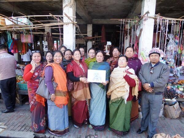 KiranKS's tweet photo. In far off Manipur, women have been raising funds for BJP with #NaMo4PM aim. This is special -> http://t.co/gufg8eiyPV