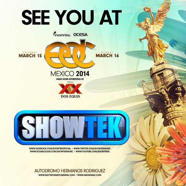 SHOWTEK's tweet photo. RT if you’re partying with us at @edc_mexico! http://t.co/Zcyb5bdQ3I