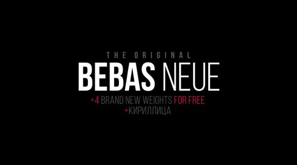 Fontfabric's tweet photo. Bebas Neue in 5 weights! Available for Free here: http://t.co/aIPvXXdQxy Please Retweet if like it! http://t.co/9ifLlgJnoH
