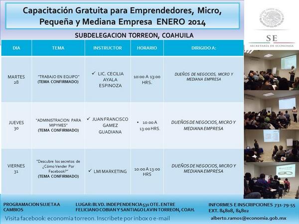 SE_Torreon's tweet image. AVISO IMPORTANTE:   YA SE ENCUENTRAN ABIERTAS LAS INSCRIPCIONES A LOS CURSOS DE ENERO ¡¡¡¡¡¡¡INSCRIBETE!!!!!!