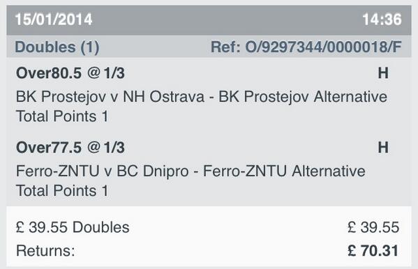 sda_tips's tweet image. BOOOOOOM!!!! Solid double!! 20% of our bankroll on this one!!