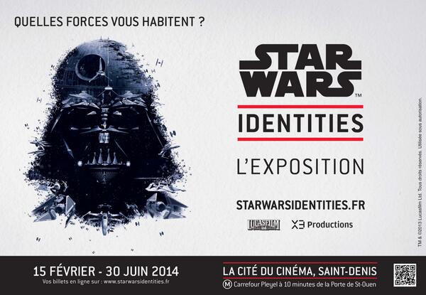 Un mois avant l'ouverture de l'exposition #StarWarsID ! Partagez cette image si vous comptez venir la visiter !