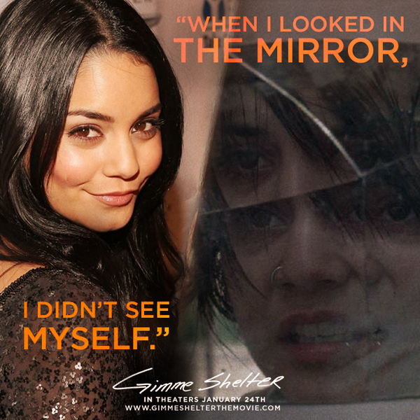 .<a href="/VanessaHudgens/">Vanessa Hudgens</a> reflects on her role in <a href="/gimmeshelter/">Gimme Shelter</a>: #GimmeShelter