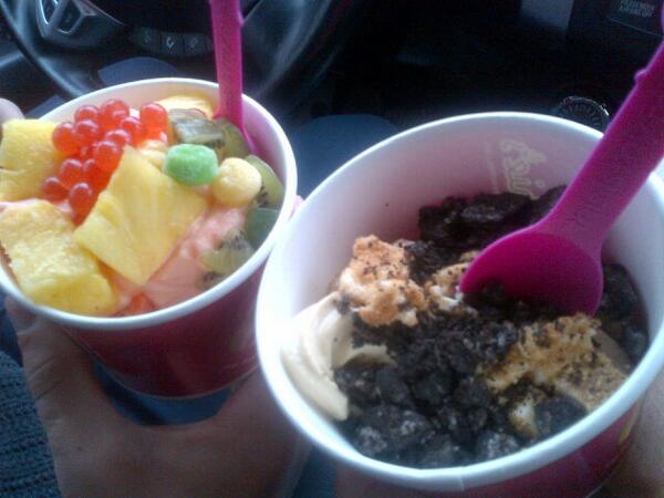 victoriaahawk's tweet image. someone's first menchies visit.  #sofruity