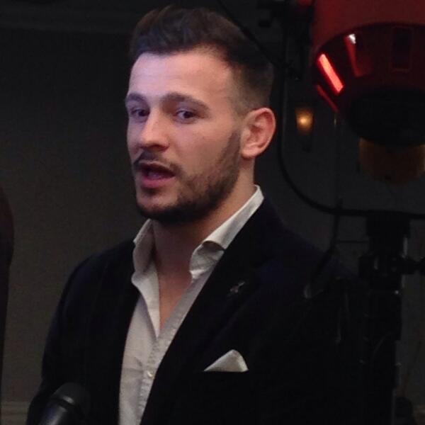 nordoffrobbins's tweet photo. @dannycare speaks to press @Grosvenor_House for #RugbyDinner http://t.co/kl4tbPhRma