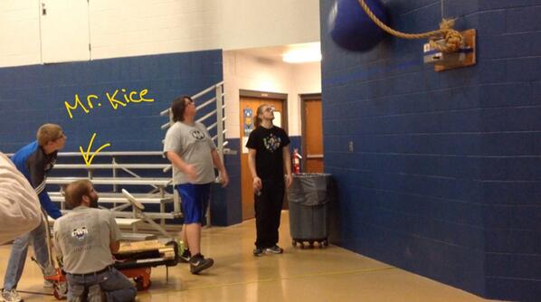 frc938's tweet photo. HAPPY BIRTHDAY MR. KICE!!!!!! We Did It!!!! #PhaseOne #Complete http://t.co/Q38KMqCuGg