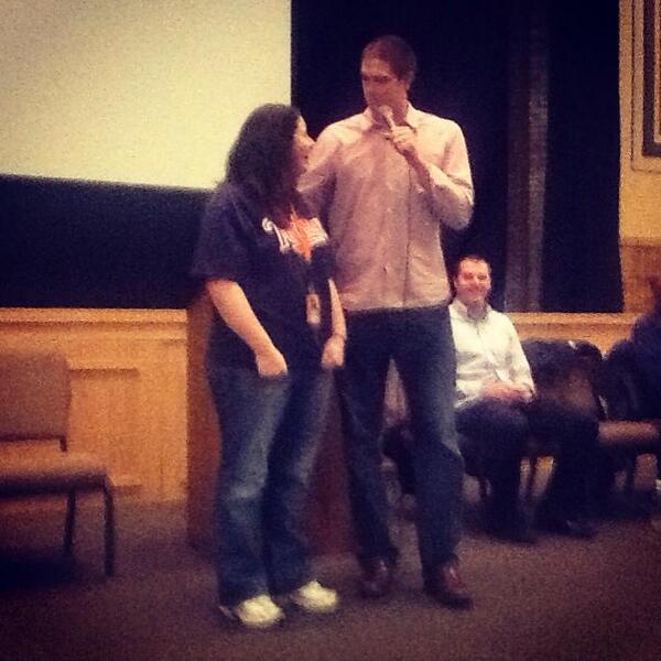 RachelMarkee's tweet photo. Thanks @Twins @kgib44 for making my day along with all the students &amp; staff at SCES.  Thanks @KristalSinn!  #caravan http://t.co/asSP6Hox3c