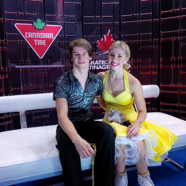 riedell_ice's tweet photo. Big congrats to Riedell skaters @MackenzieBent and @gmackeen for winning GOLD in Junior Dance! Awesome! #CTNSC14 http://t.co/W31dN3CifV