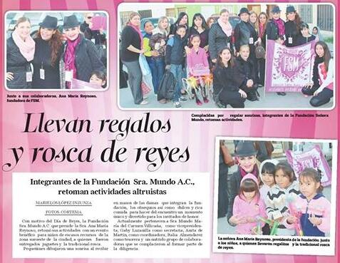 Gracias Periódico El Mexicano por la nota de <a href="/FundacionSM/">FundaciónSM AC</a> publicada hoy