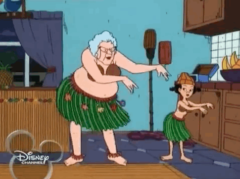 Remember when Ms Finster and Spinelli hula danced together