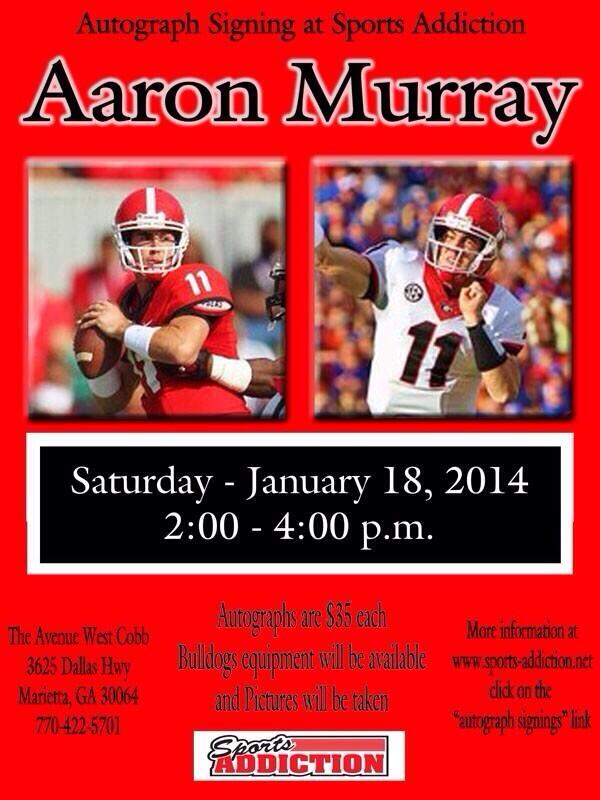 aaronmurray11's tweet photo. See you Dawg fans in Marietta this weekend! http://t.co/S0l0jFImyA