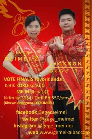 gege_meimei's tweet photo. Dukung finalis favorit Anda dgn cara meretweet fotonya :) http://t.co/cl5mClMy9g