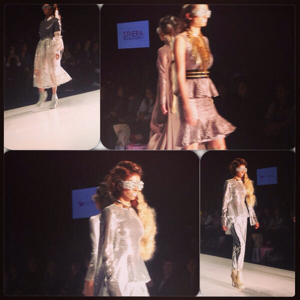 EdoEspectaculos's tweet image. Destellos, brillos y toques metálicos en la pasarela de #ReinaDíaz en #Intermoda2014 @Intermoda