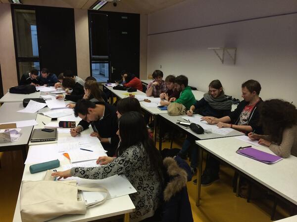 SKubicki's tweet image. Students model #BIM processes using #BPMN &amp;amp; #BuildingSMART #IDM in architecture school of #Nancy #BIMresearch