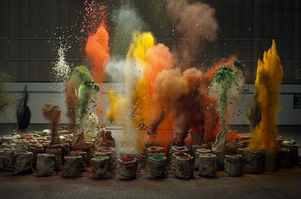 TheDigTweets's tweet photo. An actual taste explosion! Tons of spices rigged to explode to classical music by Grey London: http://t.co/gtgXws7SHP http://t.co/99eJ3W3YcV
