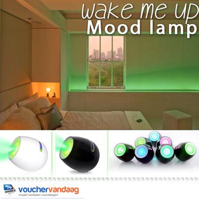 Vouchervandaag's tweet photo. Creëer #sfeerverlichting en word heerlijk wakker met deze #mood #lamp van €49,95 nu €19,95! http://t.co/6HaMdyG4tB http://t.co/jcUe9btaTz