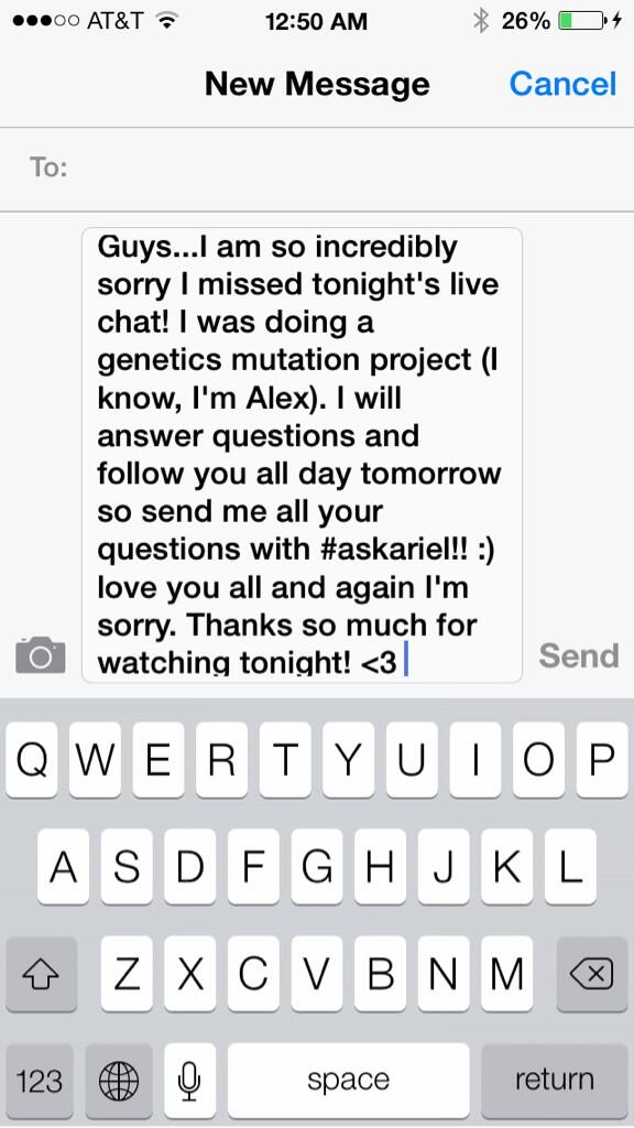 arielwinter1's tweet photo. My twitplus is being silly so here's what I was trying to say! http://t.co/2B5e9bQ3st