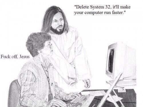 TrillestMemes's tweet photo. Fuck off Jesus http://t.co/3pHp8CbNQd