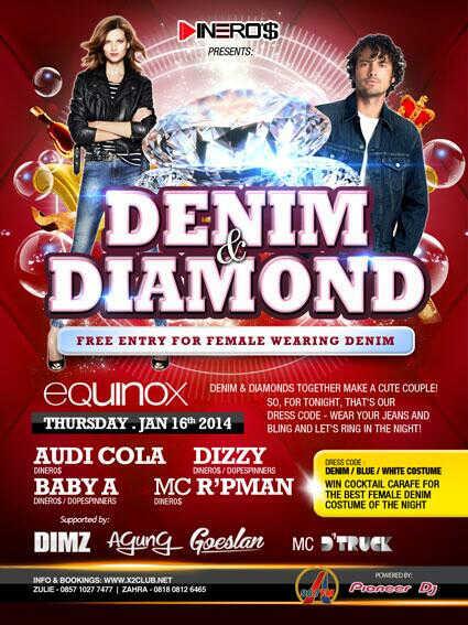 «« Tonite "Denim &amp; Diamond" at Equinox (X2). Dress Code : JEANS \=D/ Don't miss it guys