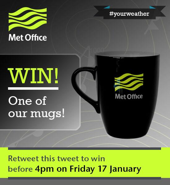 Retweet to win before 4pm Friday to win one of our mugs T&amp;Cs: bit.ly/1edljER #yourweather