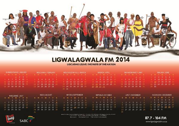 ligwalagwala fm 2014 calendar