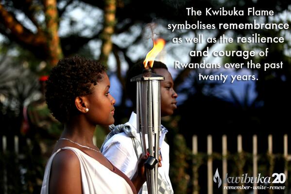 KwibukaRwanda's tweet photo. The Urumuri Rutazima - Kwibuka Flame Tour. #Kwibuka20 http://t.co/VoUQBAuBpZ