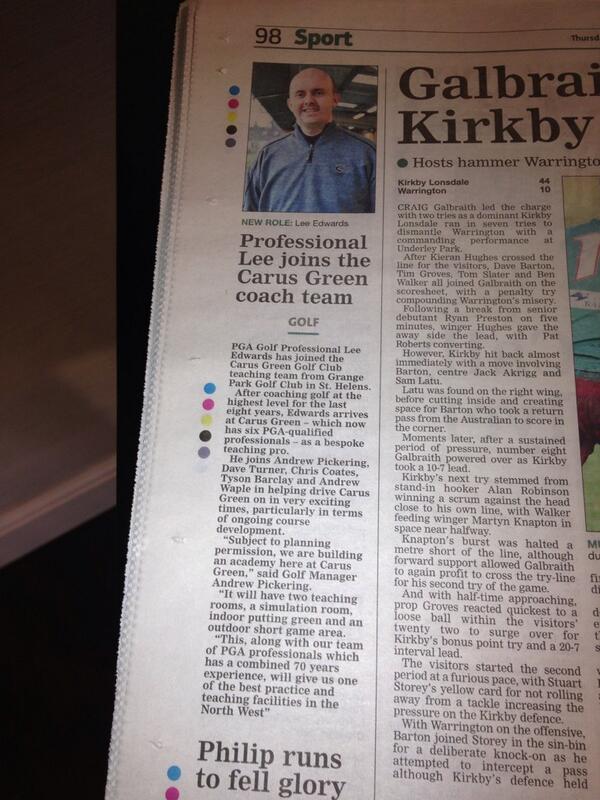 Leepro26's tweet photo. Nice article in Westmorland gazette. http://t.co/4L9GTOfmE0