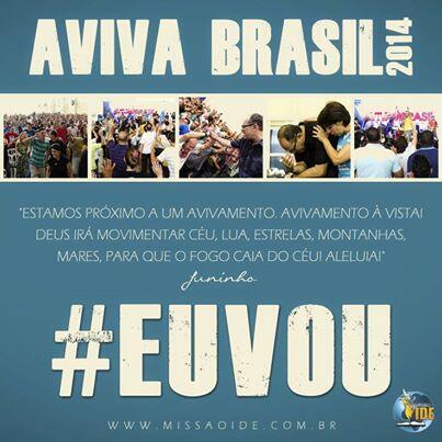 juninhoide's tweet photo. Vem aí AVIVA BRASIL 2014 com o tema: Vida em abundância!!!!  17,18 e 19/01 em Limeira/SP. http://t.co/XvaGTtNGjn