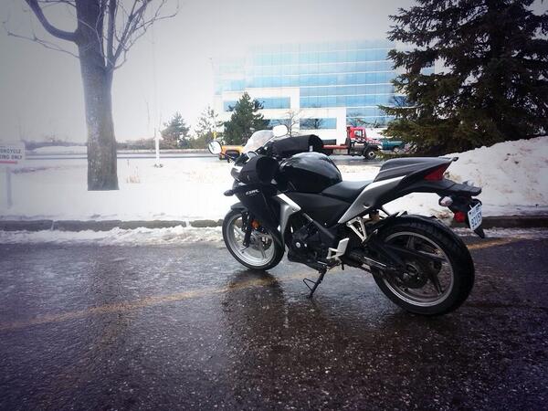 POWERSPORTS_CAN's tweet photo. First rider of 2014! We can't wait for spring..... http://t.co/7qwtYQuo9b