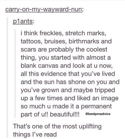 thoughts_'s tweet image. The best way to look at marks on your body