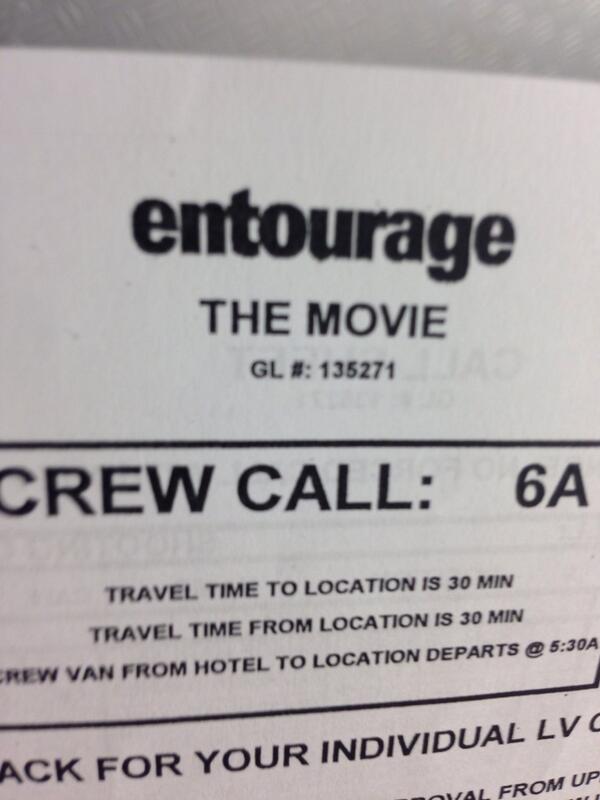 It's about to start. #entourage #dayone