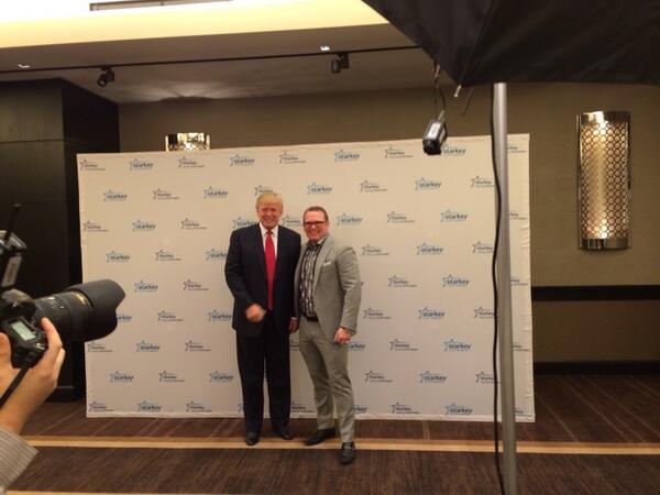 Spending the day getting great advice from the Donald!