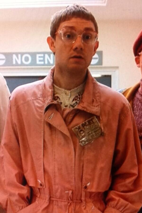 freecumberbatch's tweet image. Martin freeman in the hizzle