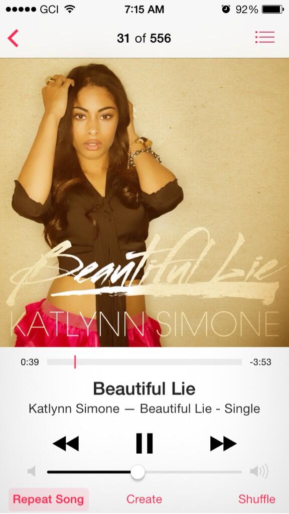 KatlynnSimone's tweet photo. โ@TatianaAub: Starting my morning off the right way..๐ #beautifullie #KatNation #katlynnsimone @KatlynnSimone ๐ http://t.co/UZW4qkvaEgโ๐๐