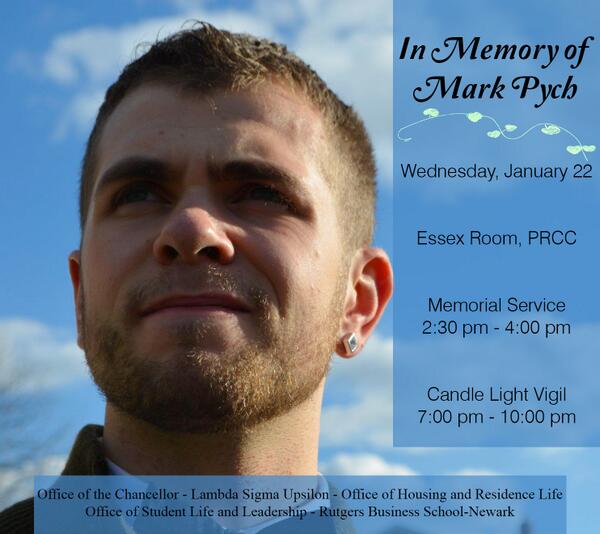 Good morning everyone. Please join us as we gather in celebration of the life of our fallen brother Mark Pych