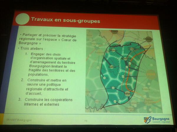 Aux côtés de F.Patriat pour un débat sur le Schéma Régional d'Aménagement et de Développement Durable du Territoire