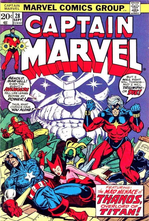 MarvelAdd's tweet image. #MarvelCoverOfTheDay Captain Marvel v2 #28, 1973 #MarvelAdd #Marvel #CaptainMarvel #comics