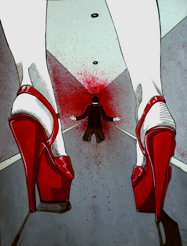 Nylonliefde's tweet photo. A real killer in heels! #killerheels http://t.co/HH2OzL5BtM