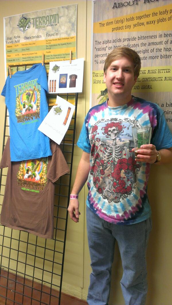 TerrapinBeerGA's tweet photo. Congrats @andrewlove2 for winning out hop karma t-shirt giveaway! http://t.co/VoOaaIXjnU