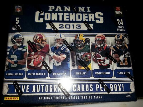 JGfan24ever's tweet photo. Woo woo got a awesome package from @PaniniAmerica thank you for this box of Panini Contenders. #paninirules http://t.co/zYHFFJF49a