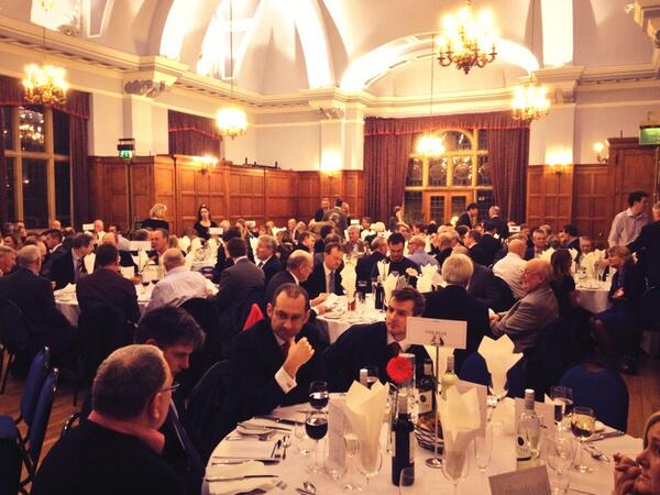 Sports Forum dinner underway. 16 tables sold...thank you and well done to all involved!